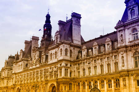 Hotel de Ville in Paris.のeditorial素材
