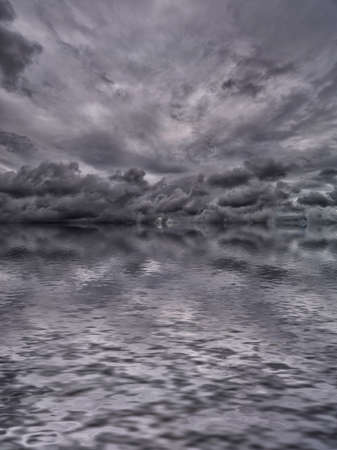 Stormy sky.の写真素材