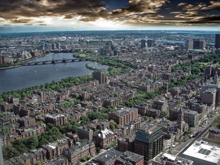 Aerial view of Boston.の写真素材