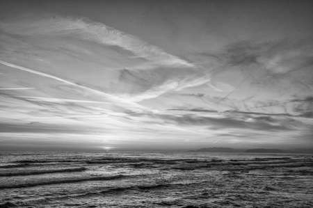 Sunset over the Pacific Ocean.の写真素材