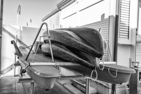 Rowboat for saving.の写真素材