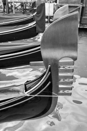 The typical comb or bow gondola iron.の写真素材
