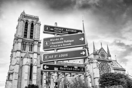Sign and symbol in Paris.の写真素材