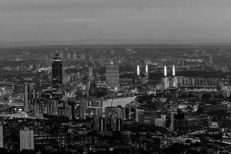 Night view of south London.の写真素材