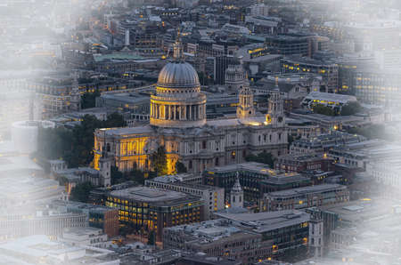 St. Paul Cathedral from above.の写真素材