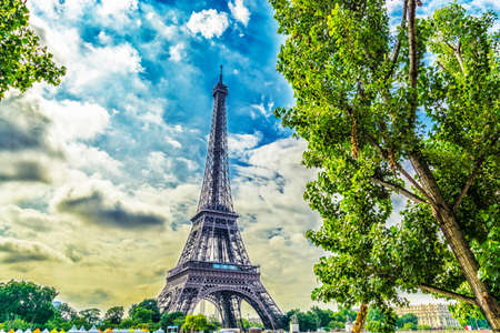Wonderful view of Tower Eiffel.の写真素材