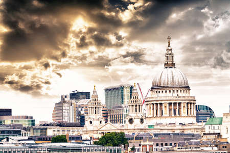St. Paul Cathedral with beautiful sky.の写真素材