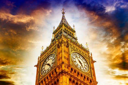 Details of Big Ben clock.の写真素材