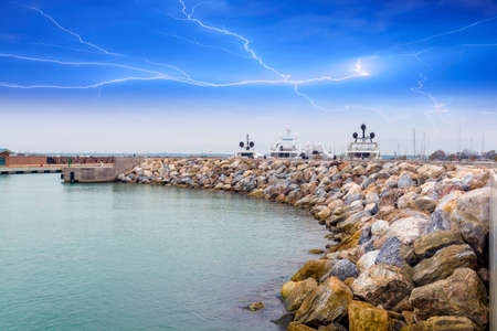 Boats in the harbor.の写真素材