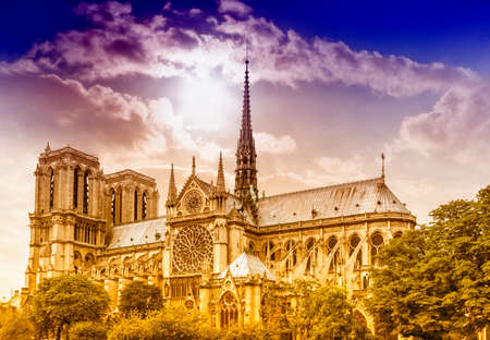 Notre Dame Cathedral, Paris.の写真素材