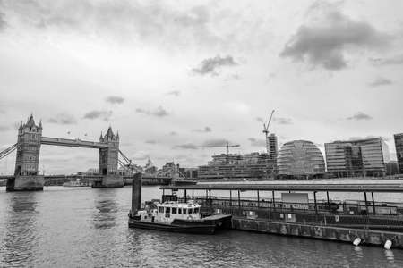 Tower Bridge and London skyline.の写真素材