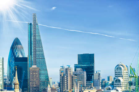 New skyline of London.の写真素材