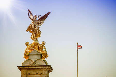 Beautiful view of victoria memorial in London.の写真素材