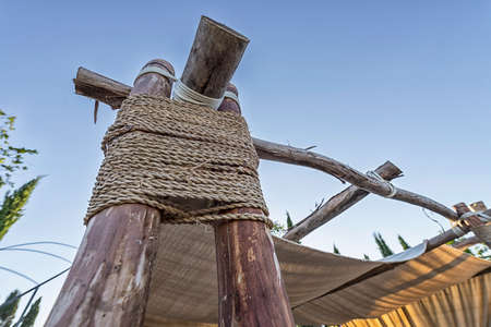 Wooden structure.の写真素材