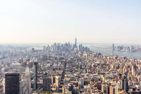 Panoramic view of Manhattan.の写真素材
