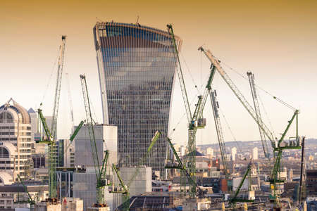 Skyscrapers in London.の写真素材