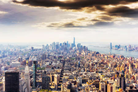 Panoramic view of Manhattan.の写真素材