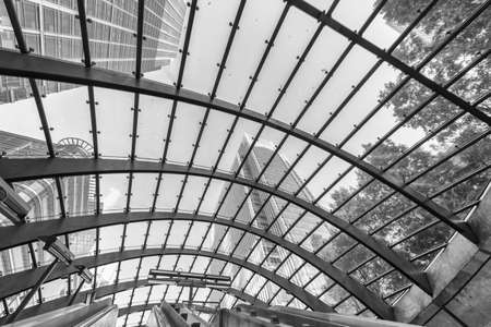 Exit from the London underground in the City.の写真素材