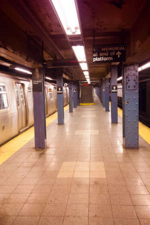 Subway station in Manhattan, NYC.