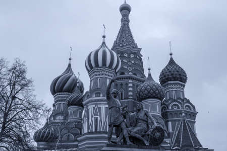 St. Basil Cathedral in Moscow.の写真素材