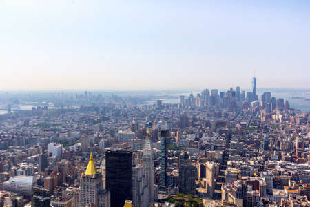 Manhattan air view.の写真素材