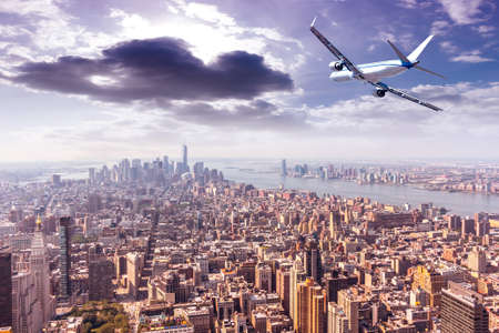 Manhattan air view.の写真素材