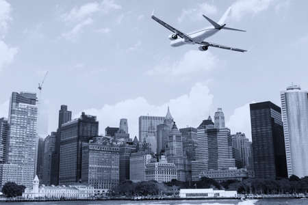 Manhattan new skyline.の写真素材