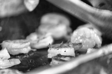 Street food in London, shrimp.の写真素材