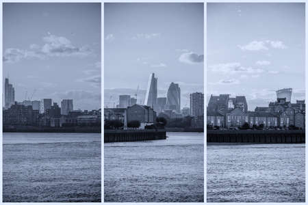 Sunset over London skyline.の写真素材