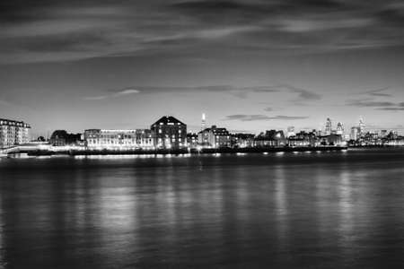 Sunset over London skyline.の写真素材