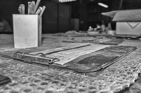 Industrial worksheet.の写真素材