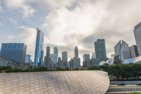Skyline of Chicago.