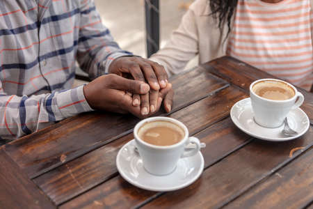 Love between boyfriends at coffee backery Shop.の写真素材