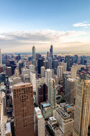 Aerial view of Chicago.のeditorial素材