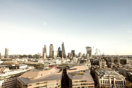 Aerial view of London skyline.の写真素材