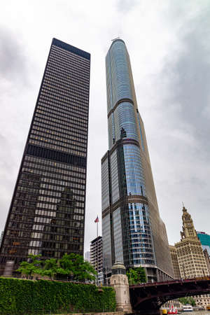 Chicago the city where the skyscrapers were born.の写真素材