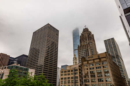 Chicago the city where the skyscrapers were born.の写真素材