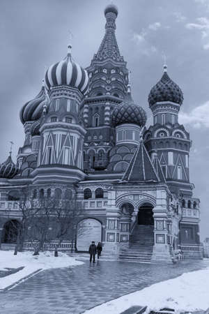 St. Basil Cathedral in Moscow.の写真素材