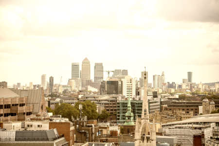 Panoramic view of London skyline.の写真素材