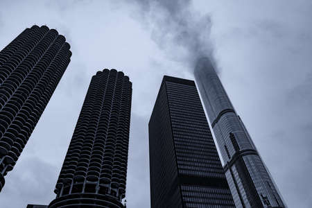 Chicago the city where the skyscrapers were born.の写真素材
