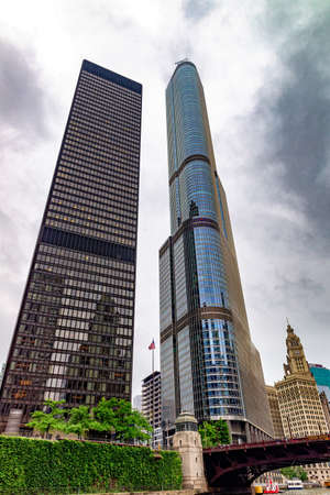 Chicago the city where the skyscrapers were born.の写真素材