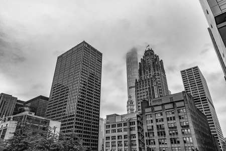 Chicago the city where the skyscrapers were born.の写真素材