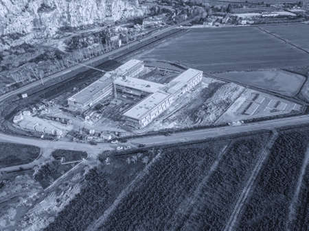 Hospital facility under construction for coronavirus, Covid-19.の写真素材