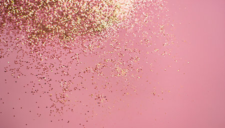golden glitter vintage lights background. gold and pink. defocused.の素材