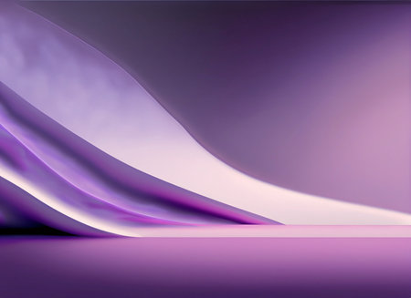 abstract purple background with smooth lines, 3d render, illustrationの素材
