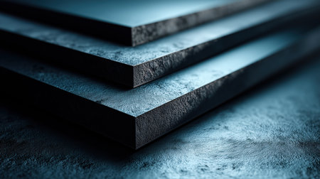 A Layered metal sheets with textured surfaceの素材