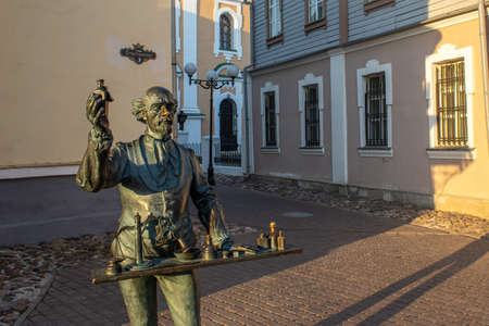 Statue of pharmacist in vladimir cityのeditorial素材