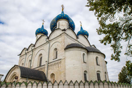 Suzdal, Vladimirskaya oblast / Russia - 08.01.2020: state of restoration of the Suzdal kremlinのeditorial素材