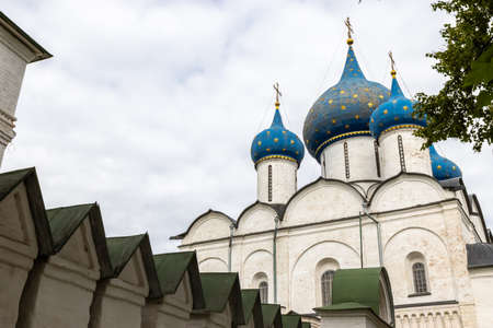 Suzdal, Vladimirskaya oblast / Russia - 08.01.2020: state of restoration of the Suzdal kremlinのeditorial素材