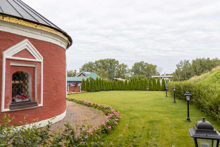 Suzdal, Vladimirskaya oblast / Russia - 08.01.2020: state of restoration of the russian orthodox church in Suzdal cityのeditorial素材